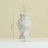 Vaso de Cerâmica Manchado Estilo Wabi-Sabi de Shumen Pacote de Arranjo de Flores Artificiais para Sala de Estar de Casa Utensílios de Flores Decorativos Retrô