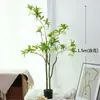 Simulação Planta Verde Pedra de Água Figueira Decoração de Casa Sala de Estar Planta Verde de Chão Decoração de Paisagismo Pilha de Vista Árvore Falsa