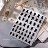 Sticker para arte de uñas plantilla hueca de inyección de tinta sonrisa francesa amor estrella mariposa serie de estrellas herramienta de decoración de uñas
