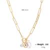 Kenjie SS2022 Serie Verano Púrpura Lavanda Chapado en Oro con Juego de Colgante Pequeño Collar Mujer ins Viento