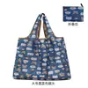 Bolsa de Compras de Supermercado de Dibujos Animados Linda Plegable Bolsa de Protección Ambiental Impermeable Portátil Gran Capacidad Bolso de Mano Bolso de Hombro para Compras
