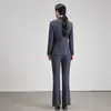 Traje profissional de outono e inverno, terno slim fit estilo deusa elegante, terno feminino transfronteiriço 2026 novo com toque de alta qualidade