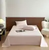 Lençol de cama de peça única de algodão escovado espesso novo, cor sólida, algodão puro, adequado para casa, hotéis de estilo popular, dormitórios estudantis, atacado