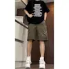 Pantalones cortos de trabajo funcionales estilo americano para hombre, marca de moda de verano, pantalones elegantes hasta la rodilla, shorts deportivos casuales