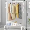 Perchero Moderno Minimalista de Acero al Carbono, de Pie Vertical Moderno Minimalista para Uso Doméstico, Colgador de Ropa y Pantalones, Colgador de Corbatas, Almacenamiento con Compartimentos