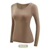 Ropa Interior Térmica Bosein para Mujer Autocalentable Temperatura Constante Ropa para Belleza de la Piel Ultradelgada Alta Elasticidad Máscara Base Muscular Conjunto de Ropa Ropa de Otoño y Pantalones Largos