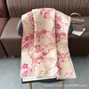Bufanda jacquard de doble cara estilo japonés y coreano con pequeñas flores, imitación cachemir, versátil para otoño e invierno, chal cálido para mujer