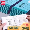 Deli 3498 Dos Partes 20 Juegos Recibo Sin Copia Múltiple Formulario de Pago Comprobante de Reembolso Financiero Almacén Lightning