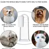 Cepillo de Dientes para Dedos de Mascota Súper Suave Cepillo Perro Teddy Aliento Malo Sarro Herramienta para el Cuidado de los Dientes Perro Gato Limpieza Silicona Suministros para Mascotas
