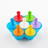 Molde de silicone para picolé atacado spot casa infantil diy caseiro mini sorvete colorido caixa de comida complementar para sorvete