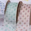 Cinta Estampada de Hilo de Seda Nieve Flores Pequeñas Cinta Floral DIY Flor Regalo Empaque de Pastel Lazo Accesorios para el Cabello Accesorios para Bolsas