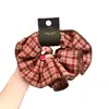 Goma para el pelo a cuadros dulce y linda de tela Dongdaemun Coreana Moda Simple Versátil Banda Elástica Duradera para Mujeres