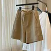 ¡Muy recomendable! Moda estilo "old money" de lino, cintura alta, adelgazantes y que alargan las piernas, shorts de pierna ancha para mujer, verano 2026