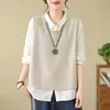 Colete de Tricô Curto para Mulheres Primavera e Outono 2025, Caimento Solto, Emagrecedor, Malha Pulôver da Moda, Cor Sólida, Casual