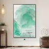 Nuevo Salón de Té de Entrada Estilo Chino Paisaje Zen Pintura Colgante Hecho a Medida Puerta de Entrada de Hotel Pintura de Techo a Suelo Arte de Pared para Pasillo Estilo Antiguo