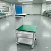 Máquina de moldeo por inyección de taller con ruedas, soporte de reparación móvil, banco de trabajo pequeño antiestático, carretilla de mano y mesa de operaciones