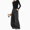 Nuevos Jeans de Pierna Ancha Estilo Americano para Hombre Verano 2026, Mezclilla de Bambú de 320g, Pantalones Largos de Moda para Pareja