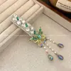 Nuevo Pasador de Pelo con Borla de Perla en Forma de Gota de Agua Estilo Chino Clip Lateral Estilo Étnico Clip para Flequillo Largo Accesorios para el Cabello Mongoles para Mujeres