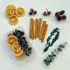Paquete de Materiales Hechos a Mano para Bricolaje Flores Mixtas Plantas Flores Secas Piñas de Navidad Estilo Bosque para Jardín de Infancia Creación Ambiental Decoración