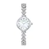 Popular Relógio de Quartzo Sereia, Elegante Relógio Feminino Cravejado de Diamantes, Simples e Elegante, Relógio de Pulseira Compacto M015