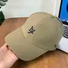 Gorra de Béisbol Unisex Ly Stereo Bordada de Copa Dura Elegante con Visera 2025 Nuevo Sombrero de Algodón Peinado con Letras
