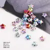 Chapado en UV Estampado de Leopardo Corazón de Melocotón Acrílico DIY Cadena de Teléfono Hecha a Mano Joyería con Cuentas Materiales Pequeños Accesorios