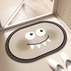 Diatom lama banheiro de secagem rápida tapete banheiro banheiro porta absorvente antiderrapante tapete pé vaso sanitário anti-queda