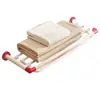 Nai Feifeng Estante para Toallas de Dopamina Estante de Almacenamiento para Baño Montado en Pared Rojo Acero Inoxidable Estante para Toallas