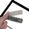 Versión Coreana 2025 Nuevos Accesorios para el Cabello al por Mayor para Mujer Pinza para el Cabello Simple con Borde de Cristal Strass Lazo Corazón Cuadrado Bb