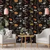 Pegatina de Pared Floral Romántica Autoadhesiva Papel Tapiz Resistente a la Humedad y al Moho Ecológico Lujo Ligero Decorativa para Pared de Dormitorio Armario Renovación