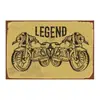 Insignia retro americana serie de época pintura al óleo cafetería bar decoración de pared personalizada colgante de metal venta al por mayor