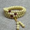 Grado Coleccionable Pulsera Malvada de Cera Blanca Rusa Néctar Blanco Miel Amarilla Juego Círculo Único Cuentas de Buda Pulsera para Hombres y Mujeres