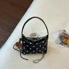 Bolso de Mano Nuevo Estilo Primavera y Verano 2026 con Diseño de Lunares Bolso Casual Literario Bolso Sencillo Versátil para Viajes Diarios para Mujer