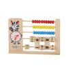 Relógio Animal Multifuncional de Madeira para Crianças, Suporte de Computação, Brinquedo de Ábaco Cognitivo Alfanumérico Montessori para Educação Infantil e Iluminação