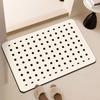 Tapete Casual a Cuadros para Piso de Baño Barro Diatomeas Tapete Antideslizante Absorbente de Agua de Secado Rápido Alfombra para Pies Hogar Baño Puerta