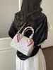 Bolso de hombro cruzado clásico de monograma de alta gama, bolso de mano Boston versátil, bolso almohada, bolso cilíndrico simple casual