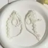 Moda Coreana Irregular Perla Cristal Borla Flor DIY Pendientes Elegantes Accesorios para el Cabello de Mujer Sombrero Bolso Accesorios para Ropa