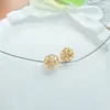 6/8/10mm Circonita Incrustada Oro Cobre 14K Chapado Color Duradero Calado Cuentas Espaciadoras Cuentas Sueltas Accesorios Pulsera de Cristal DIY