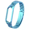 Adecuado para correa de Xiaomi Mi Band 56, Pulsera de Acero Inoxidable Sólido de Tres Eslabones con Estructura de Hebilla a Presión y Caja Metálica, Directo del Fabricante
