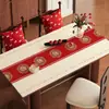 2026 Novo Modelo Tapete de Mesa de Centro Vermelho de Ano Novo Toalha de Mesa para Sala de Estar Tapete de Proteção de Mesa Lavável à Prova de Óleo à Prova d'Água Festivo