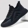 Zapatos de Hombre Transfronterizos Primavera y Otoño Nuevos Zapatos Casuales Negros Versátiles Zapatos Deportivos para Correr Populares Zapatos de Suela Blanda Zapatos de Cuero Impermeables