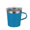 Taza Nueva de Acero Inoxidable 304 con Asa, Taza Mini Doble Pared para Coche, Taza de Café Portátil de Oficina para Negocios