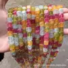 Cuentas Sueltas Cuadradas de Turmalina Arcoíris Optimizadas, Cuentas de Turmalina Caramelo de Forma Irregular Accesorios para Joyería DIY, Más Vendidos en Transmisión en Vivo