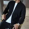 Otoño e Invierno 2021 Nueva Ropa de Punto Grueso para Hombre Estilo Japonés Chaqueta de Punto Cardigan Cuello en V Ropa Exterior Atractiva Tendencia Top
