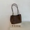 Bolsa Tote Moda Cor Macaron Simples Casual Para o Trabalho Grande Capacidade Bolsa de Mão Versátil Personalidade Bolsa de Ombro Mãe-Filho