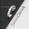 Adecuado para Xiaomi 8 /9watch correa de reloj acero inoxidable semicírculo pequeñas tres cuentas correa de metal de acero inoxidable