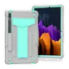 Aplicable a Samsung Tab S7 de 11 pulgadas T870 funda de tableta de silicona soporte para PC a prueba de golpes resistente a caídas T875 funda protectora