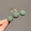 Pin de perla verde fresco clip para la parte trasera de la cabeza de mujer clip de tiburón nuevo tocado horquilla 2023