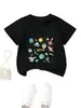 Amazon eBay sitio independiente moda casual unisex ropa infantil espacio planeta astronauta cuello redondo manga corta