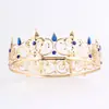Tocado Metálico de Corona Redonda para Hombre Europeo y Americano, Accesorios Decorativos para el Cabello de Adulto para Actuación Escénica de Hombre y Mujer, Corona de Rey de Cumpleaños